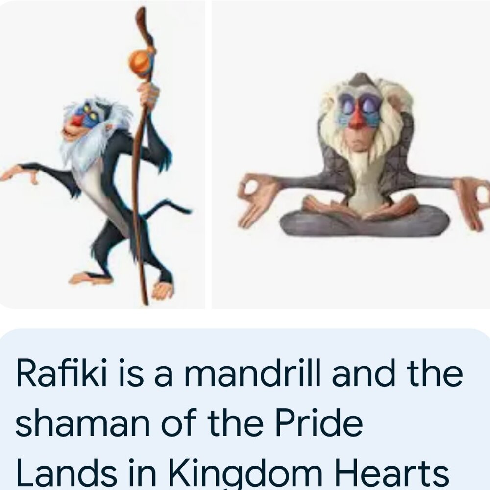 RAFIKI  vintage  LION KING